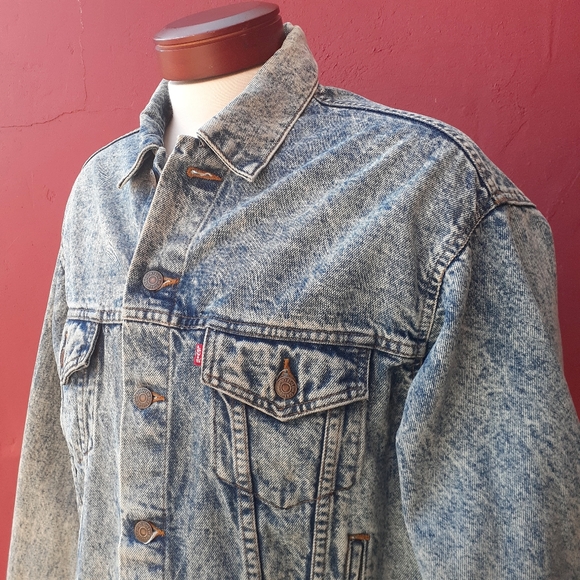 Levi's Other - Levi's Rare Vintage Acid Wash Jean Jacket Gift